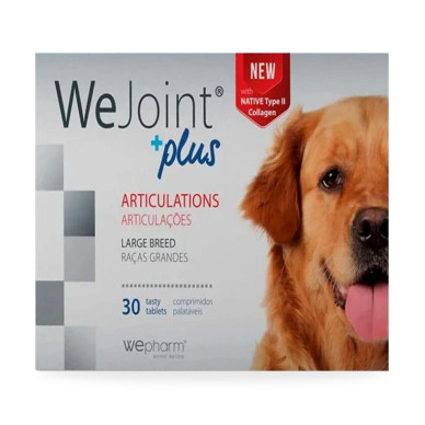 WeJoint Plus Large Breeds – Supliment Articular pentru Câini de Talie Mare, 30 Tablete – WePharm